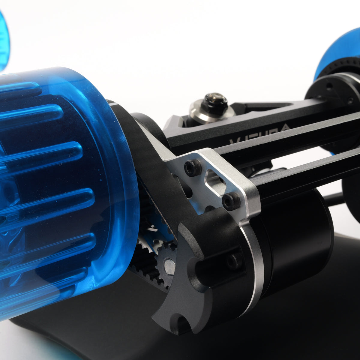 ONSRA Challenger Pro Street belt-drive motors and truck close-up