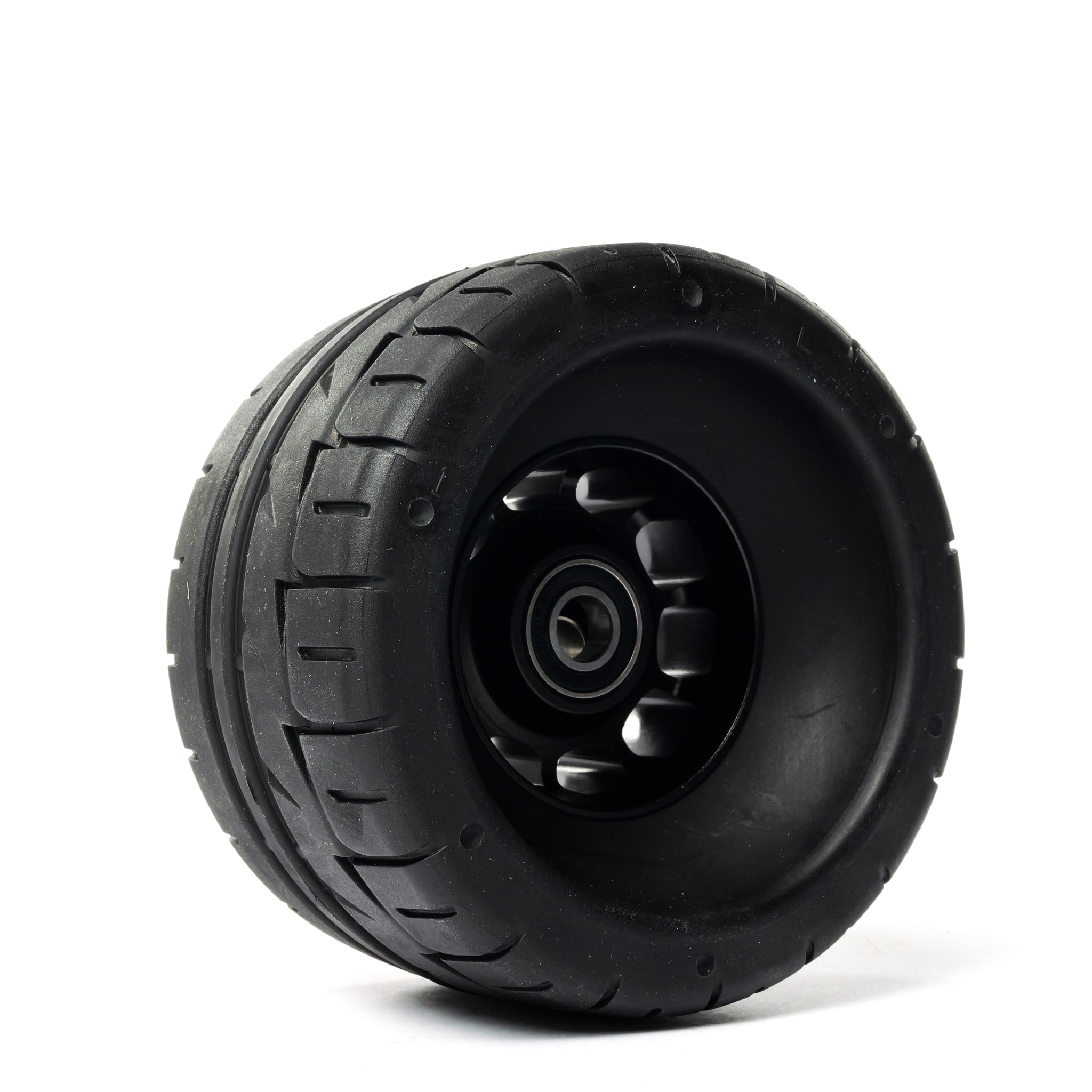 Onsra 115mm x 65mm 70A black rubber electric skateboard wheel with street tread pattern