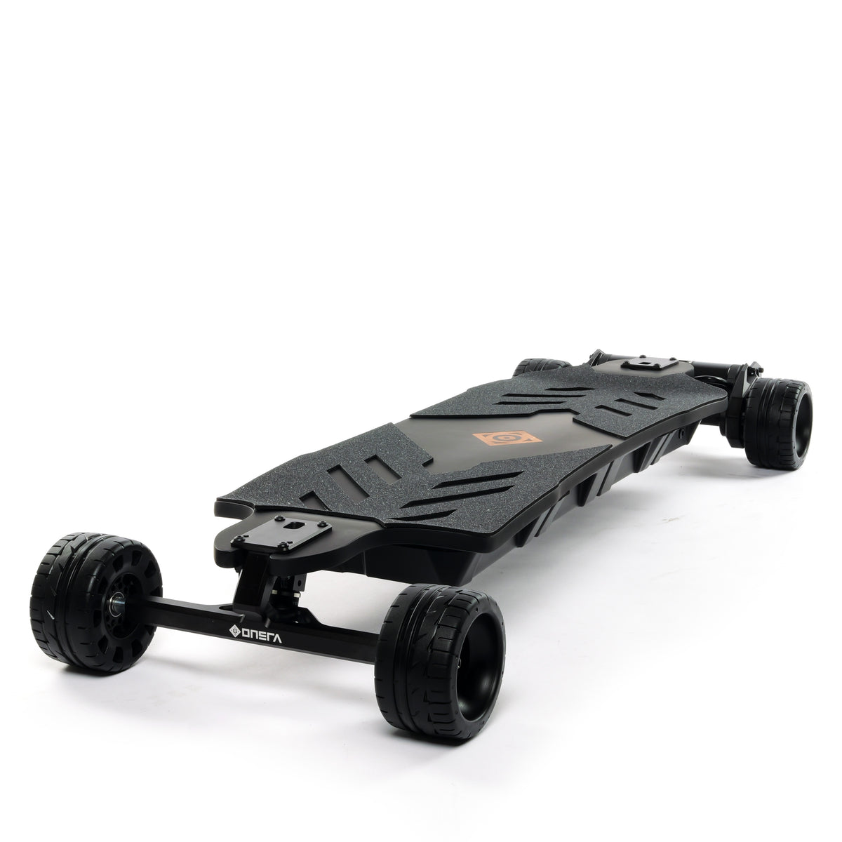ONSRA BLACK Carve 4 electric longboard featuring a flexible bamboo deck, Gear Drive system, powerful 14S battery, precision trucks, and all-terrain wheels, designed for high-performance carving, commuting, and long-range riding.