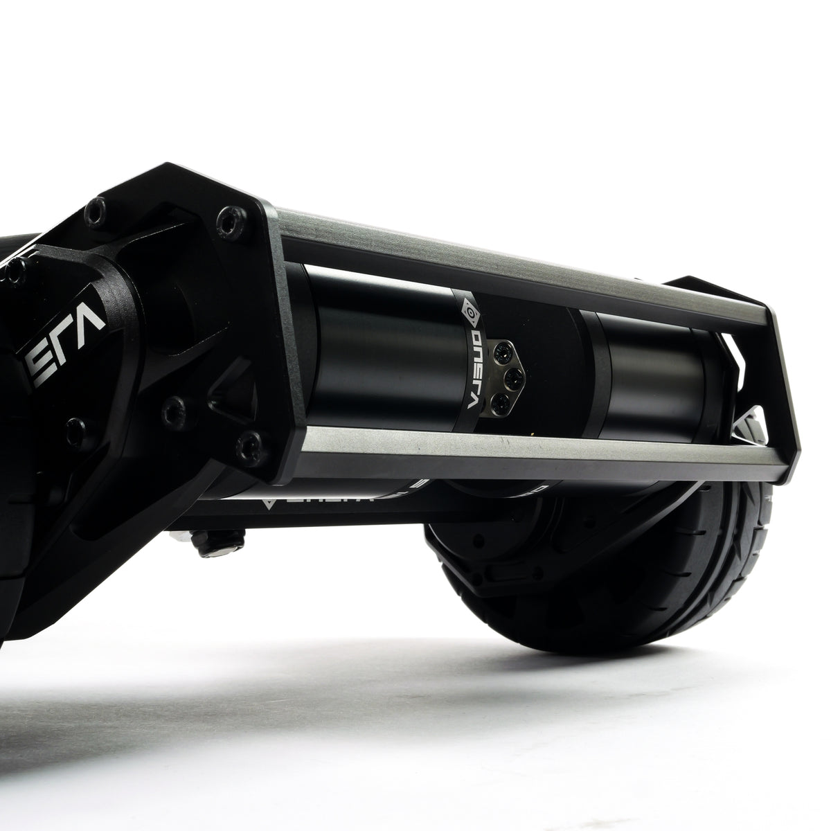 ONSRA BLACK CARVE 4 Gear Drive Street motor and gear drive close-up