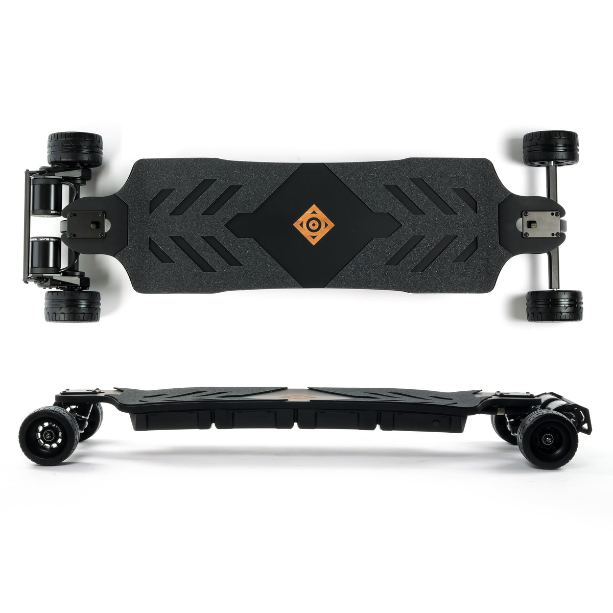 ONSRA BLACK Carve 4 electric longboard featuring a flexible bamboo deck, Gear Drive system, powerful 14S battery, precision trucks, and all-terrain wheels, designed for high-performance carving, commuting, and long-range riding.