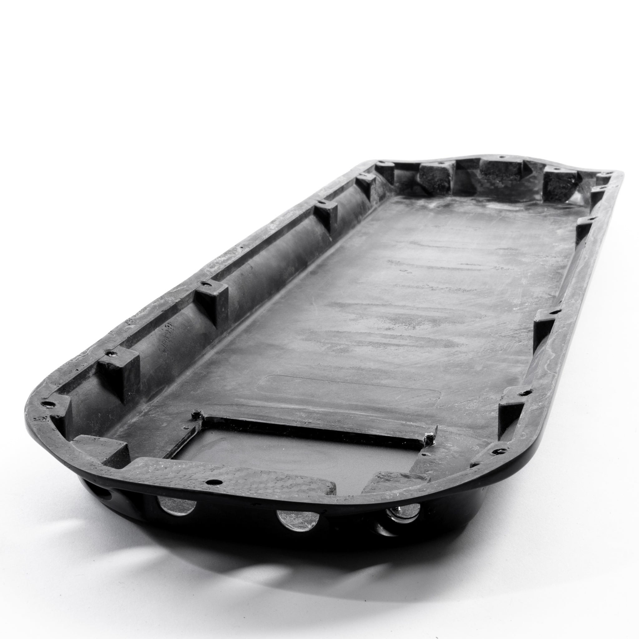 Carbon fiber electric skateboard battery enclosure compatible with ONSRA BLACK Carve 2, 3, and PRO decks – fits 12s3p and 13s DIY battery builds.