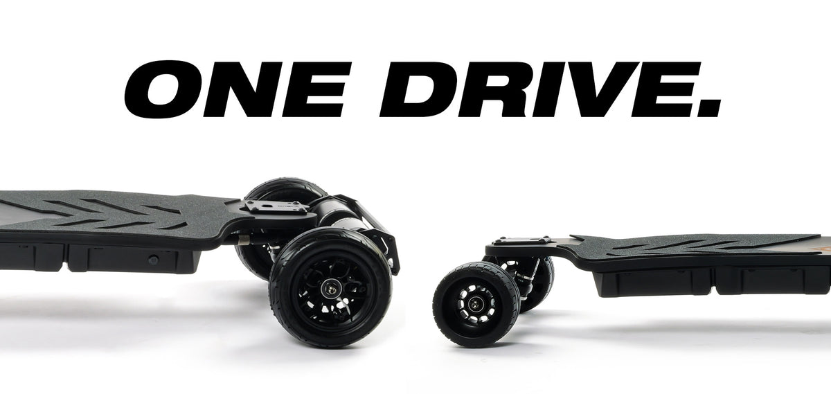 ONSRA BLACK CARVE 4 with street and all-terrain wheels – "One drive."