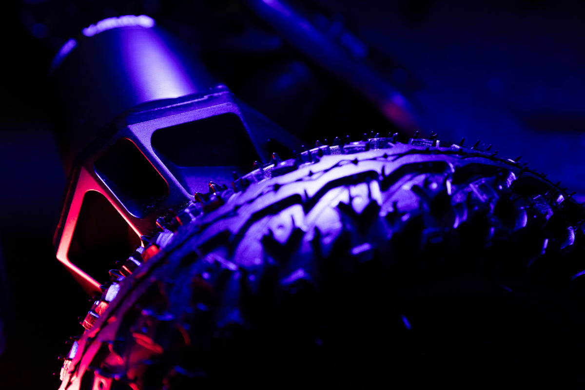 ONSRA VELAR all-terrain tire in purple light