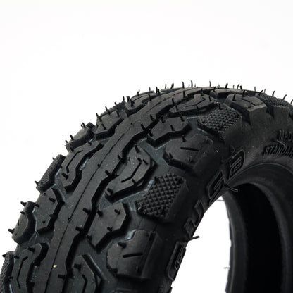 165mm off-road electric skateboard tire with thick reinforced sidewalls and aggressive all-terrain tread pattern
Heavy duty 165mm AT tire for electric skateboards designed for dirt trails, gravel, and off-road riding