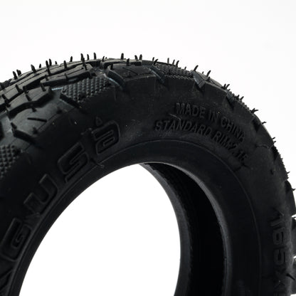 165mm off-road electric skateboard tire with thick reinforced sidewalls and aggressive all-terrain tread pattern
Heavy duty 165mm AT tire for electric skateboards designed for dirt trails, gravel, and off-road riding