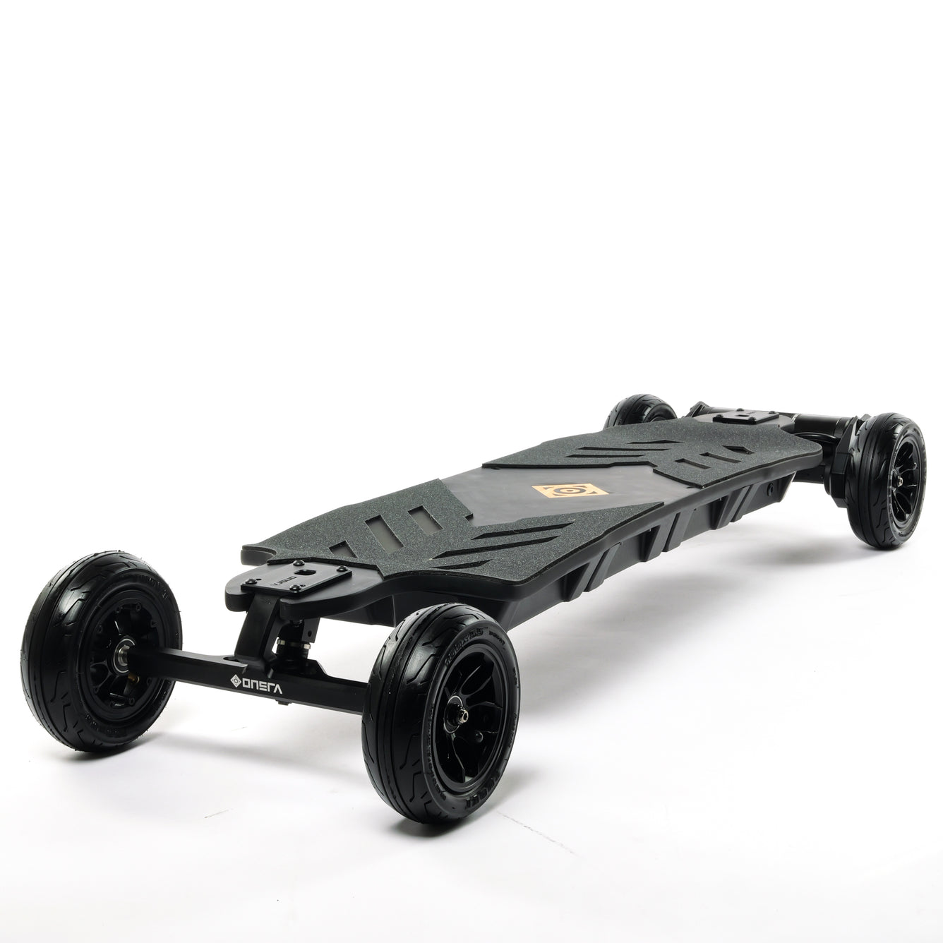ONSRA BLACK Carve 4 electric longboard featuring a flexible bamboo deck, Gear Drive system, powerful 14S battery, precision trucks, and all-terrain wheels, designed for high-performance carving, commuting, and long-range riding.