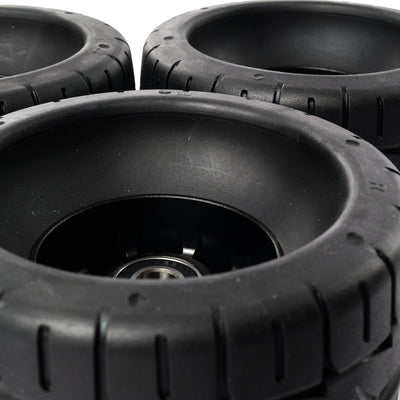 Onsra 115mm x 65mm 70A black rubber electric skateboard wheel with street tread pattern