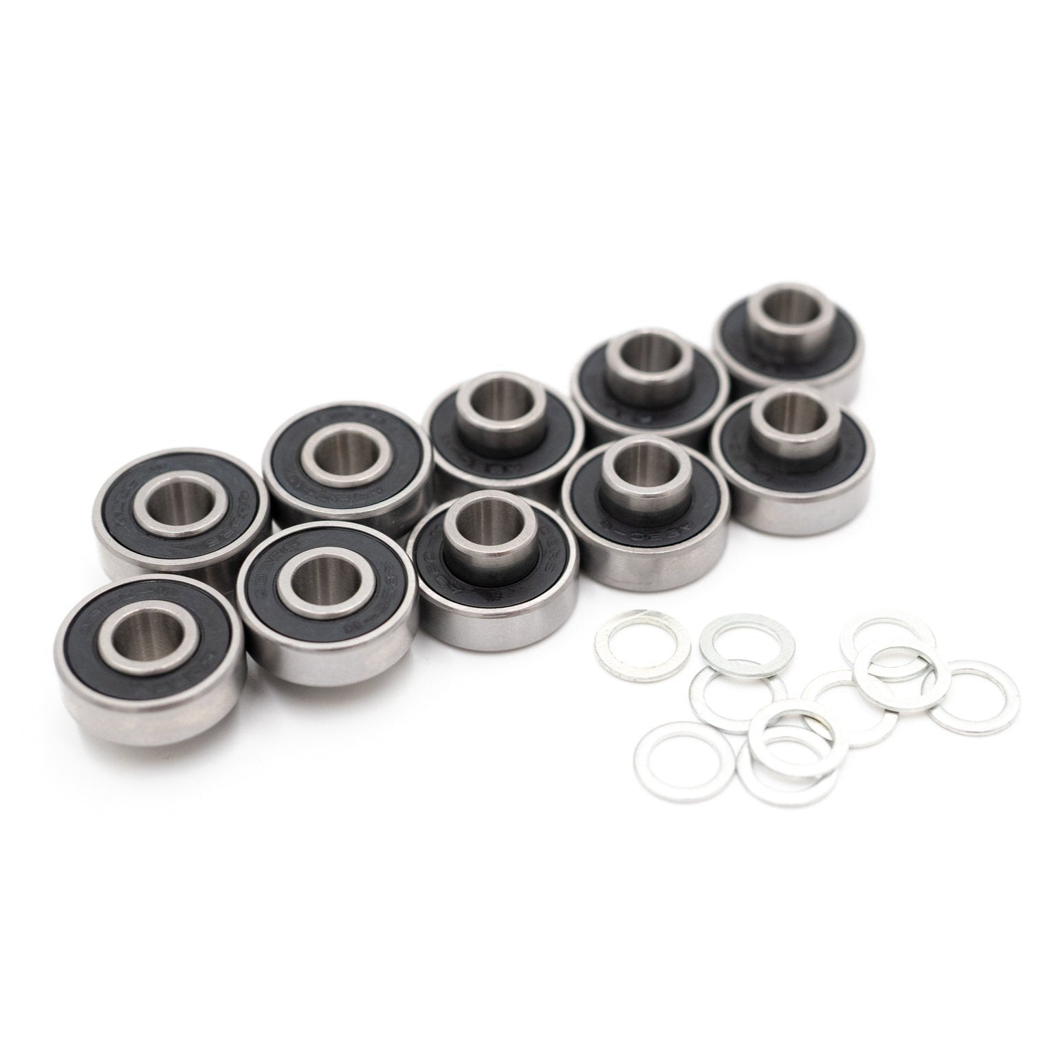 608RS 8mm Skateboard Bearings with integrated Spacers